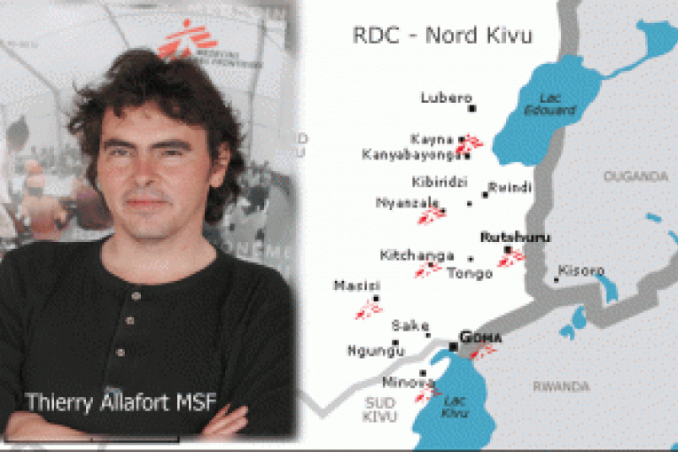 Thierry Allafort coordinateur d'urgence MSF à Rutshuru