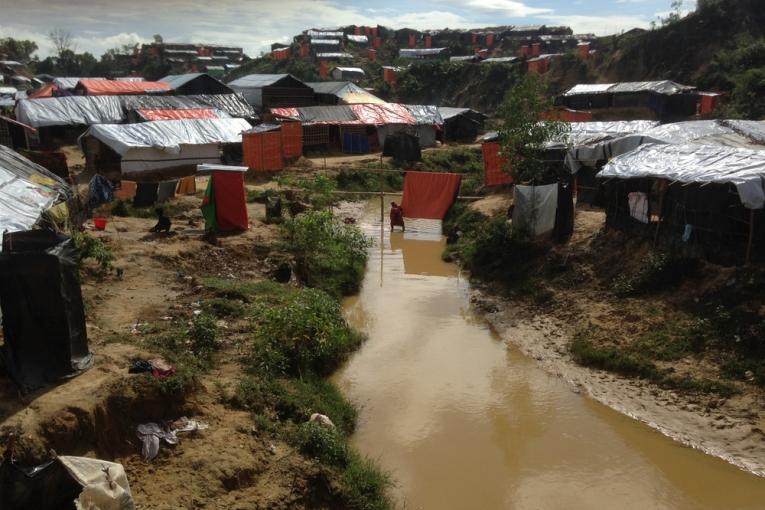 Le camp de Mainnerghona au Bangladesh octobre 2017.