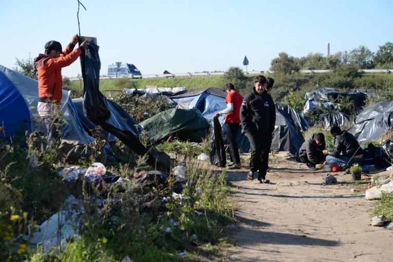 La Jungle de Calais photographiée le 30 septembre 2015.