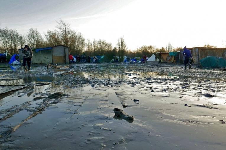 L'ancien camp de Grande Synthe photographié le 11 janvier 2016. Martin Plaut/MSF