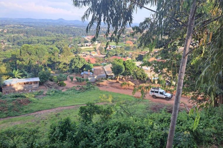 Vue de la ville de Mubende dans laquelle MSF soutien le ministère de la Santé d'Ouganda dans sa réponse à l'épidémie d'Ebola. 2022.