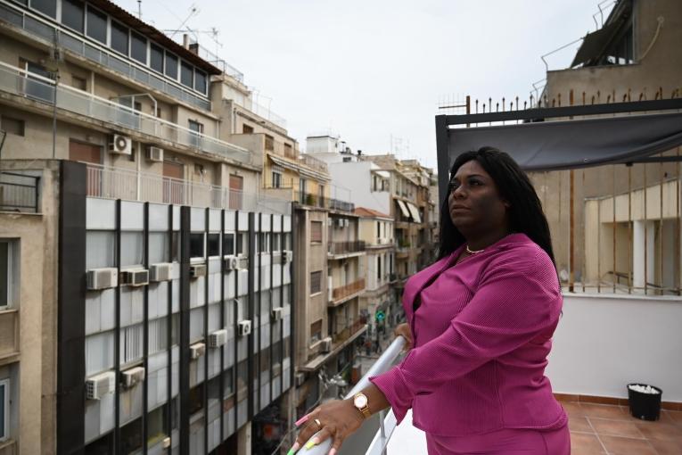 Yuli dans les locaux du centre de santé de MSF à Athènes.