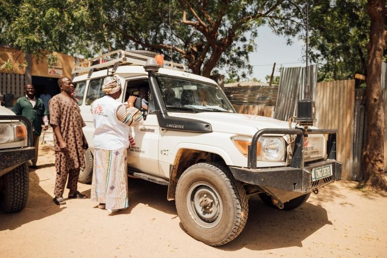 Des membres des équipes MSF au Niger, sur un projet de prise en charge de la malnutrition à Madarounfa. Niger. 2022.