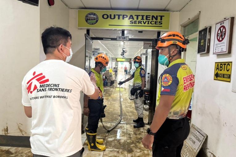 Typhoon Kalmaegi - Deep cleaning medical facilities