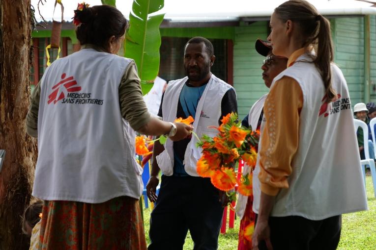 MSF staff make final preparations