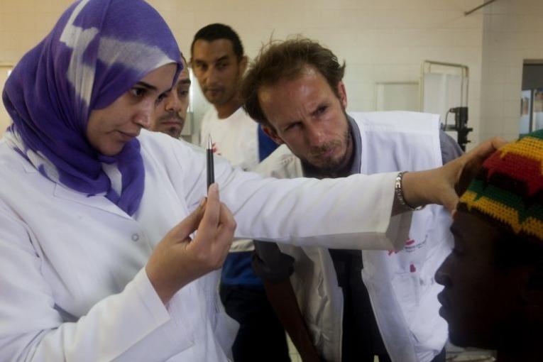 A Tripoli MSF offre des soins de santé primaire à des migrants d'origine subsaharienne.