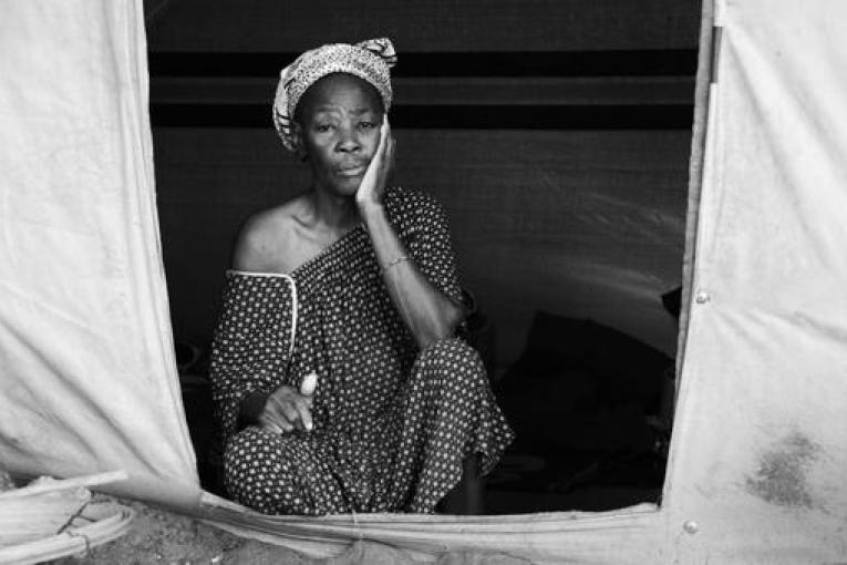 Centre de santé MSF dans le quartier musulman de PK5 à Bangui Août 2014