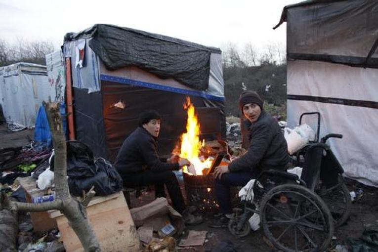 La "Jungle" de Calais février 2016