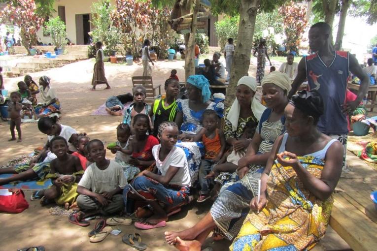 A Guiglo un camp de déplacés  Mai 2011