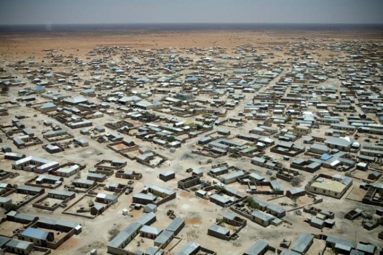 Vue de la ville de Galcayo Somalie  Mars 2011