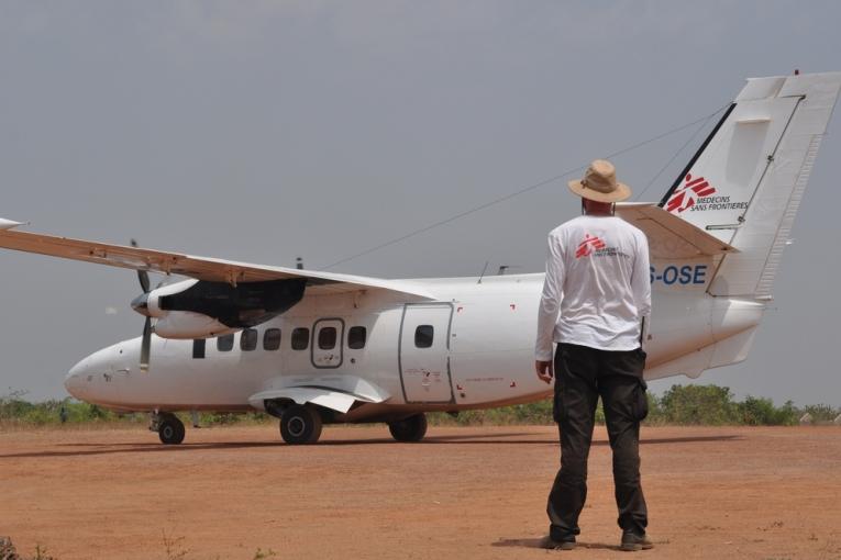 Un avion MSF ici en RCA.