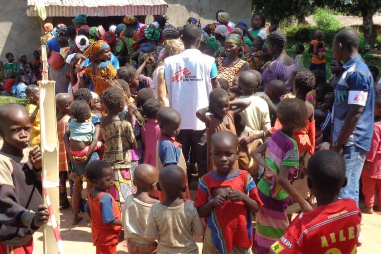 Vaccination d'urgence à Gadzi dans le sud ouest de la République centrafricaine. MSF
