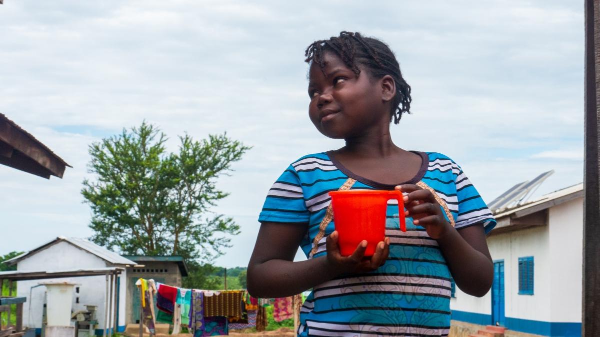 Portrait de Drucille à Paoua, en République centrafricaine, où elle est suivie par les équipes MSF pour un diabète de type 1. Octobre 2020.
 © Seigneur Yves Wilikoesse/MSF