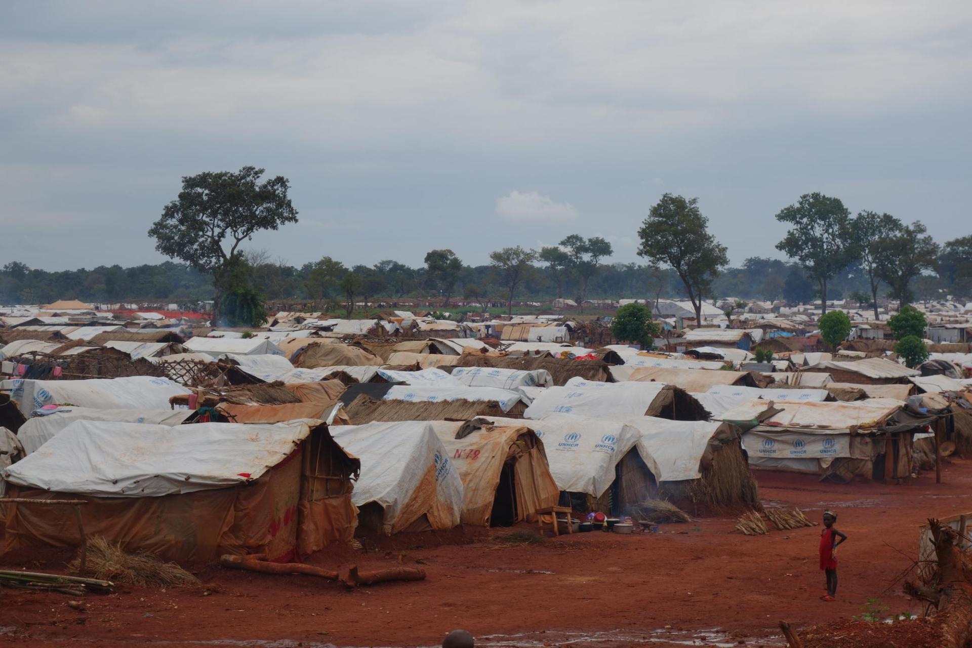 PK3, camp de déplacés majoritairement chrétiens de la ville de Bria.
 © Benoit Finck/MSF