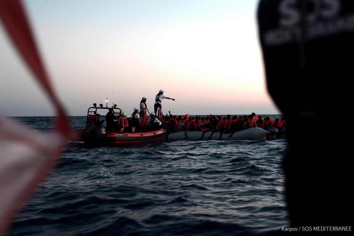 Mer Méditerranée, juin 2018. 
 © Kenny Karpov/SOS MEDITERRANEE