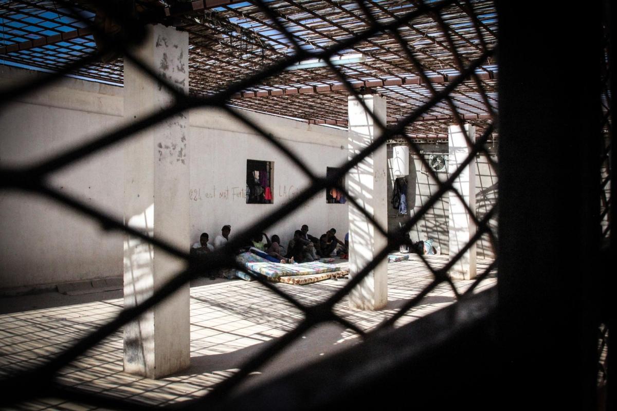 Centre de détention de Khoms, à 120km à l'est de Tripoli. 
 © Sara Creta/MSF