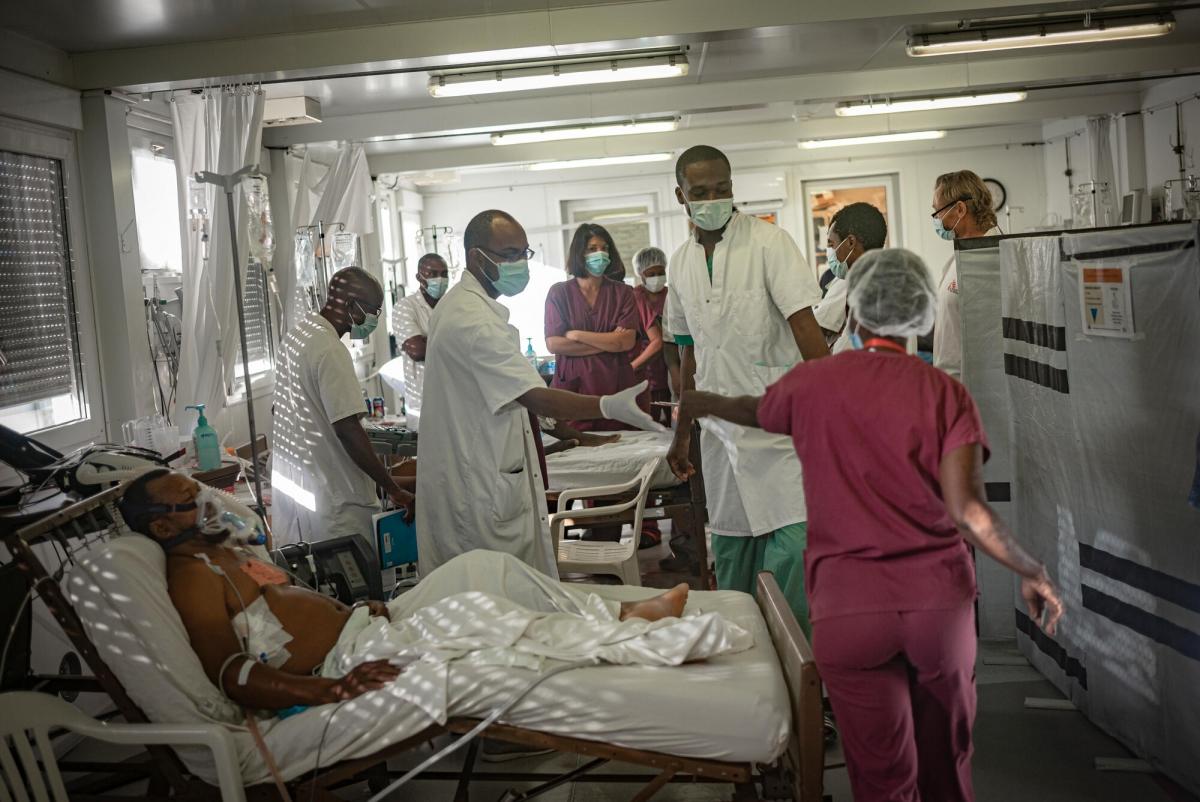Unité de soins intensifs de l’hôpital de Tabarre à Port-au-Prince. 
 © Guillaume Binet/MYOP