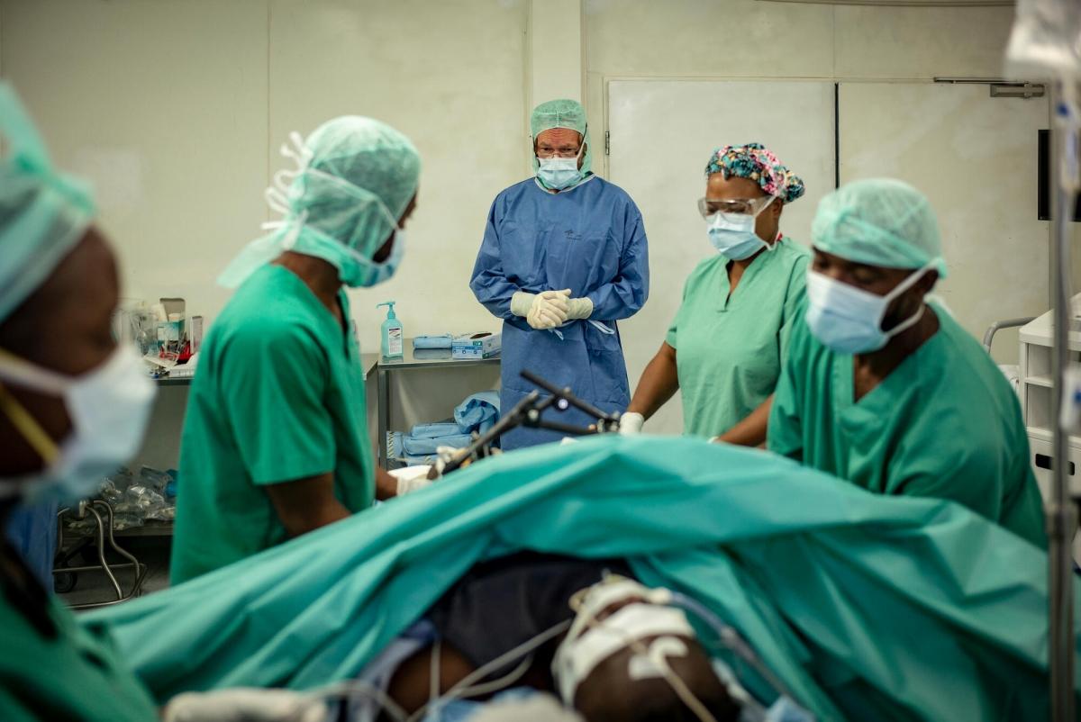Salle d'opération de l'hôpital de Tabarre. 
 © Guillaume Binet/MYOP