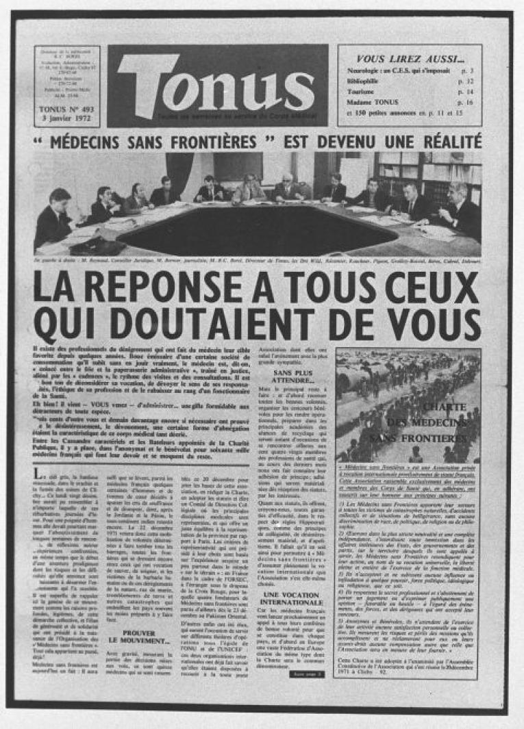 La charte de MSF.
© François Leduc