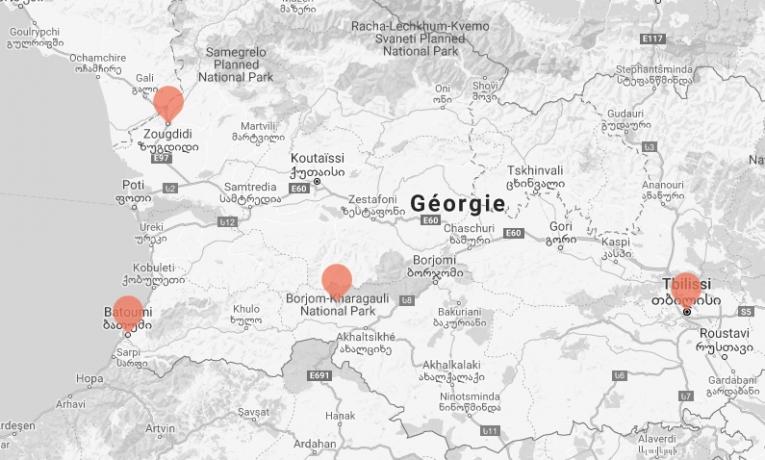 MSF travaille en collaboration avec le ministère géorgien de la Santé dans quatre hôpitaux de traitement des maladies pulmonaires en Géorgie : à Tbilissi, à Abastumani, à Batoumi et à Zougdidi.