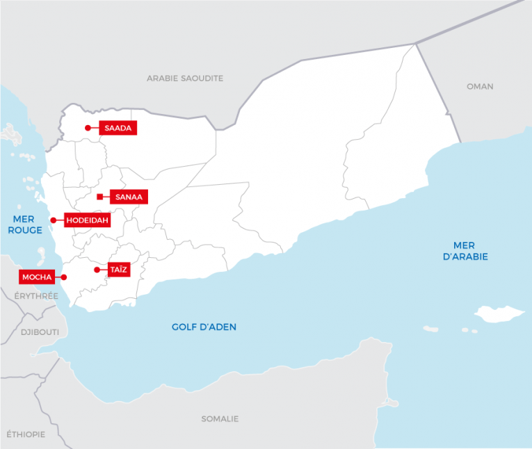 Le port de Hodeidah est un des principaux canaux d'approvisionnement du nord du Yémen. 
 © MSF - Juin 2018