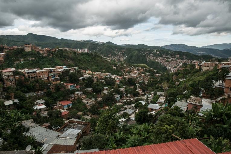 District La Pradera, Caracas, où les équipes MSF dispensent des soins médicaux et de santé mentale.
 © Marta Soszynska/MSF