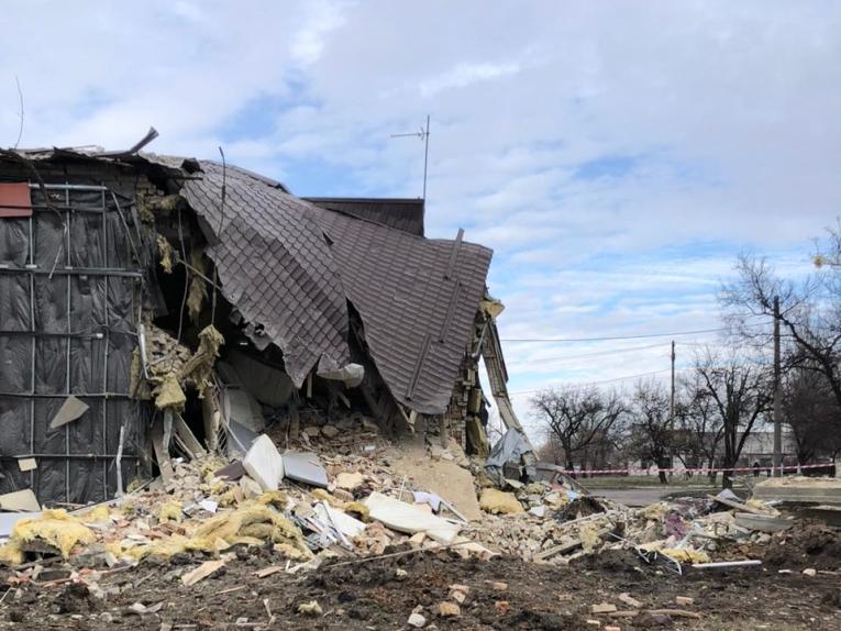 Vue de l'hôpital de Selydove touché par deux missiles le 20 novembre 2023. Ukraine.
© Stanislav Dudinskyi/MSF