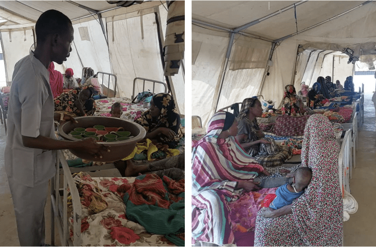 Dans le camp de ZamZam, MSF relocalise ses services de soins maternels et néonatals vers son hôpital de campagne.