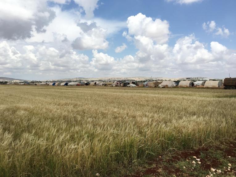Une vue d'un camp de personnes déplacées à Idlib en Syrie. 
 © Mohammed  Homidan/MSF