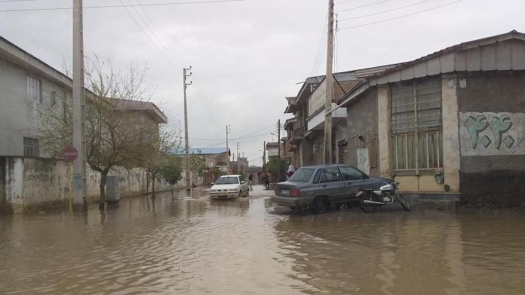 Inondations dans la ville d'Aq Qala, dans la province du Golestan. 2019. Iran. 
 © MSF