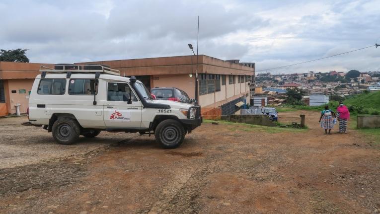 Vue extérieure de l'hôpital Djoungolo à Yaoundé, au Cameroun.
 © MSF/Vanessa Fodjo