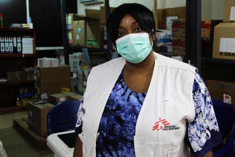 Dr. Blessing Ejawemokie, à l'hôpital pédiatrique Gwange.
 © MSF/Abdulkareem Yakubu