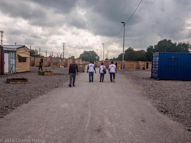 Camp de réfugiés de la Linière à Grande Synthe, dans le nord de la France.
© Charles Habib