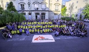 Photo prise lors de l'Assemblée Générale de MSF en juin 2015 en soutien à nos collègues retenus en RDC.