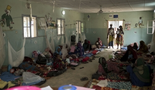 Centre de traitement nutritionnel à N'Djamena. 2017.