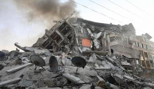 La tour Al-Shorouq à Gaza