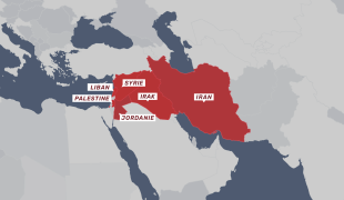 Carte de la présence de MSF au Moyen-Orient