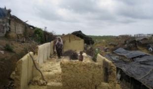 Le camp de fortune de Kutapulong en mars 2009.