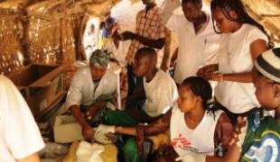 Vaccination au Niger en avril 2009