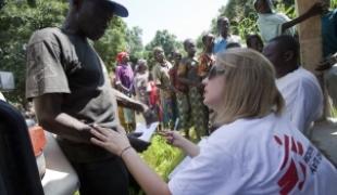 Nord de la République centrafricaine où MSF traite la maladie du sommeil septembre 2009.