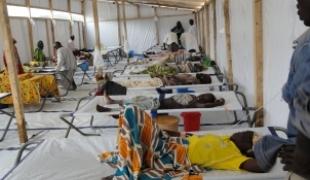 Un centre de traitement du choléra au nord du Cameroun  septembre 2010