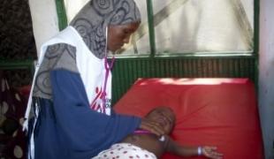 Mogadiscio janvier 2009. Consultation MSF.
