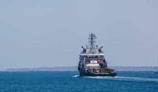 En Méditerranée le Bourbon Argos prend la mer.