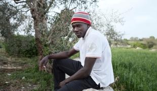 Golleh jeune réfugié gambien de 20 ans.