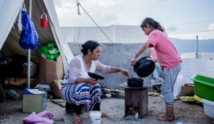 Le camp de réfugiés de Katsikas dans la région de l'Epire en Grèce. Juin 2016