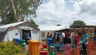 Centre de traitement du choléra dans le district de Mangochi. Malawi. 2022. 