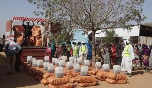 Food distribution in South Darfur
