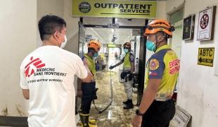 Typhoon Kalmaegi - Deep cleaning medical facilities