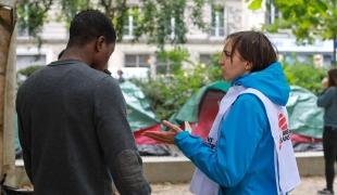 Camp de mineurs non accompagnés à Paris