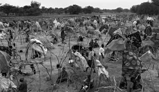 Déplacés dans le village de Juong Etat de Warrap